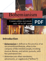 Bohemianism: Counter-Culture Movement of The Early 19 To 20 Century