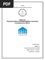 Report on Financial Analysis of National Buildings Construction Corporation Ltd. (NBCC).