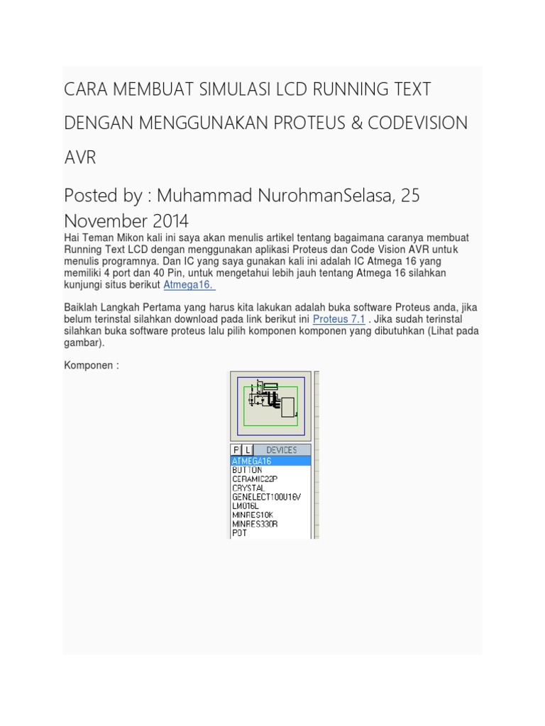 Simulasi Running Text | PDF
