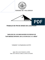 ANÁLISIS DE LOS INDICADORES DE RIESGO DE APARICION DE TARTAMUDEZ TEMPRANA - Ramasco 2014 PDF