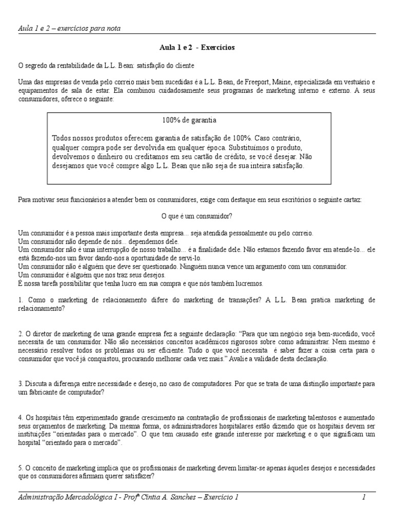 Documentos Semelhantes A Aula 1 E 2 Exercicios