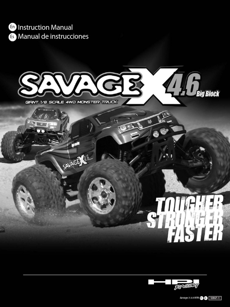 manual savage x 4.6.pdf | Battery Charger | Carburetor