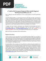 2nd Call- Euro RWG 17-18