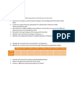 II-Explain Some Terms Used For Music in Appendix 1 III - Song/music Analysis