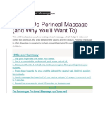How To Do Perineal Massage YONI
