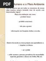 O Ser Humano e o Meio Ambiente