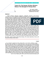 New Seismic Criteria For The Design of Glass Window Shields To Reduce The Damages of Flying Glass