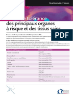 Dose Tolerance Principaux Organes Et Tissus Sains