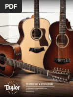 Taylor Guitars Price List 2016 0