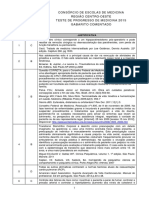 Gabarito comentado de teste de progresso de medicina discute questões sobre diversos temas médicos