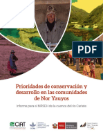Prioridades de Conservacion y Desarrollo en Las Comunidades de Nor Yauyos