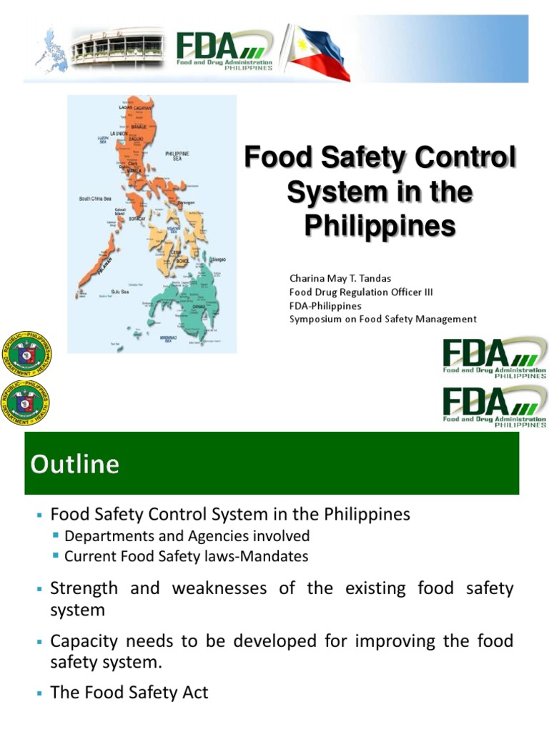 Food Safety Control System in The Philippines PDF Food Safety