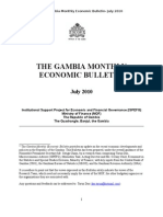 Gambia Monthly Economic Bulletin July 2010
