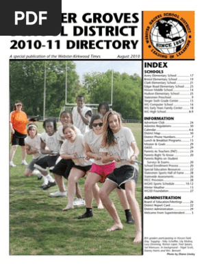 Webster School District Directory 2010-11