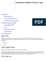 Charpy Test - Determination of Impact Energy Using The Charpy Test