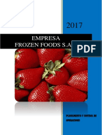 Plan de Producción Frozzen Food