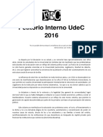 Petitorio Interno Universidad de Concepción