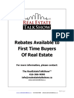 Rebates For First Time Buyers