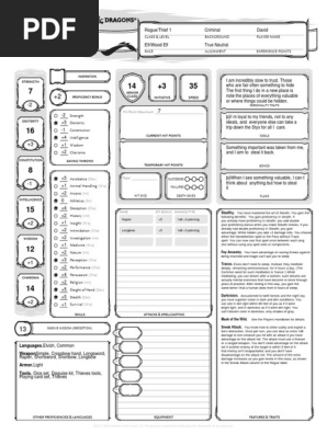 elf sheet