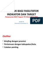 Indikator Dan Perhitungan Target - Petunjuk Bagi Fasilitator