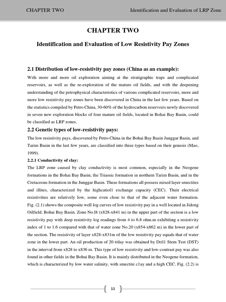 Identification and Evaluation of Low Resistivity Pay Zones PDF