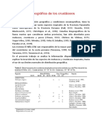 Distribución Geográfica de Los Crustáceos Decápodos