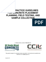 Best Practice Guidelines For Concrete Placement Planning, Field Testing, and Sample Collection PDF