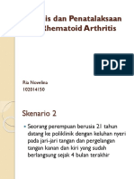 Diagnosis Dan Penatalaksaan Pada Rhematoid Arthritis: Ria Novelina 102014150