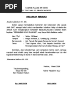 UCAPAN BERANGKAT HAJI