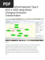 How To Define/Implement Type 2 SCD in SSIS Using Slowly Changing Dimension Transformation