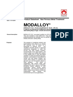 Modalloy : Product Datasheet Non Ferrous Metal Treatment