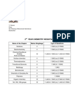 2 Year Chemistry Weightage: V. Kumar Dean Sri Chaitanya Educational Institutions Hyderabad