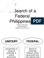 In Search of A Federal Philippines - Dr. Clarita Carlos