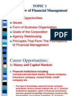 Topic 1 Overview of Financial Management