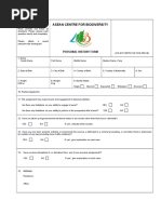 Asean Centre For Biodiversity: Personal History Form