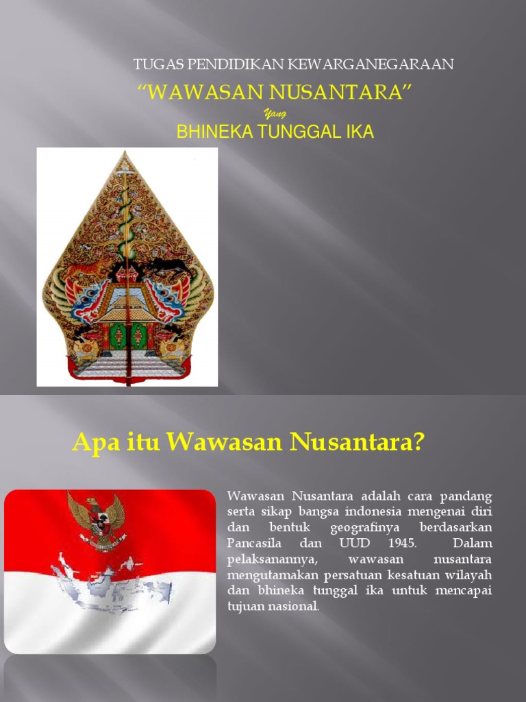 Contoh Gambar Poster Wawasan Nusantara - Detil Gambar Online