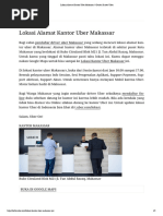 Lokasi Alamat Kantor Uber Makassar - Daftar Driver Uber