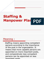 Staffing & Manpower Planning