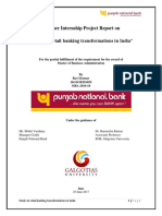 Project Report On Retail Banking in PNB