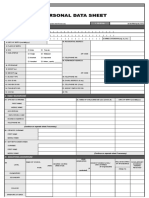 Personal Data Sheet: 1. CS ID No. I. Personal Information