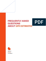 Frequently Asked Questions About: GFR Estimates