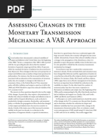 Assessing Changes in The Monetary Transmission Mechanism: A VAR Approach