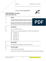 Fineness Modulus of Fine Aggregate: Test Procedure For