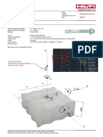 PROFIS Anchor 2.4.9: From Section 8.3 Axial Force: 6.53 KN (Tension) Shear Force: 0.8 KN