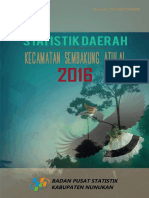 Statistik Daerah Kecamatan Sembakung Atulai 2016