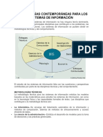 Metodologías contemporáneas para SI