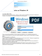 Servicios Innecesarios en Windows 10