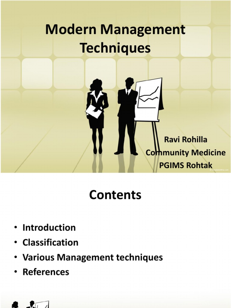 Modern Management Techniques Overview | PDF | Swot Analysis | Business