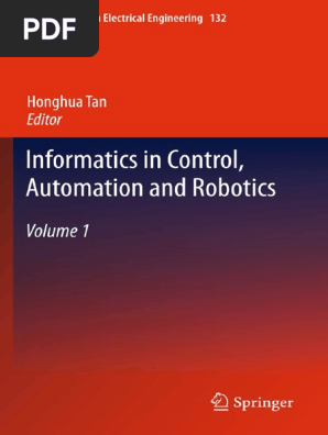 Informatics In Control Automation And Robotics Educational