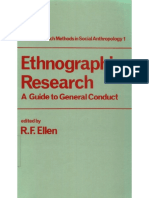 Roy F. Ellen Ethnographic Research - A Guide To General Conduct Research Methods
